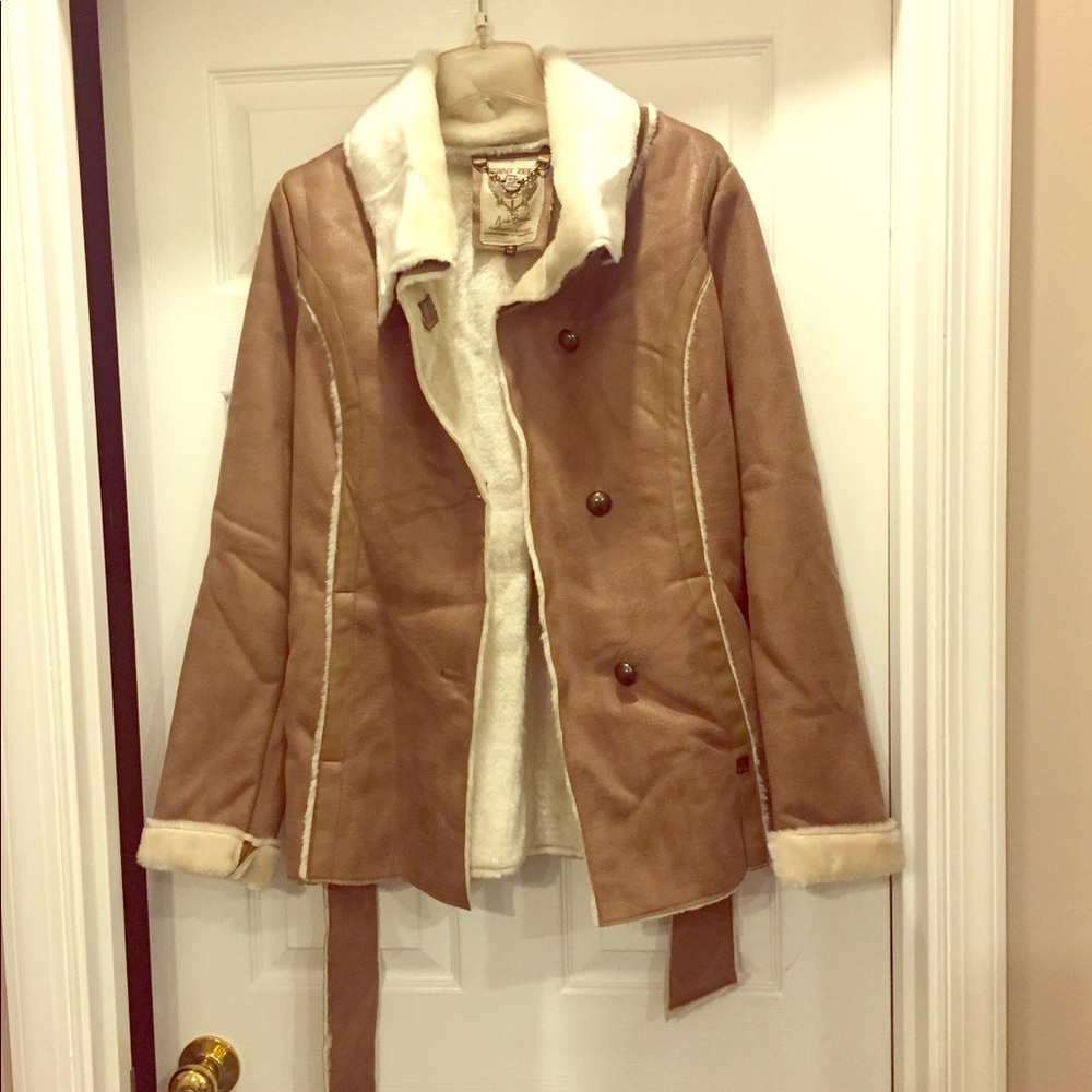 Suede (faux) coat